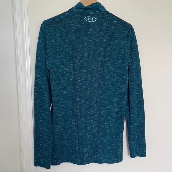 Under Armour Womens Pullover 1/4 Zip Blue Green Lightweight‎ Athletic - Picture 6 of 6